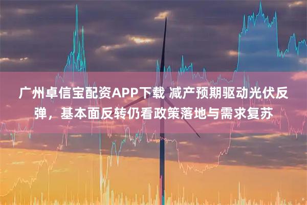 广州卓信宝配资APP下载 减产预期驱动光伏反弹，基本面反转仍看政策落地与需求复苏