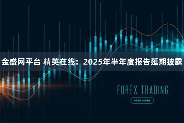 金盛网平台 精英在线：2025年半年度报告延期披露